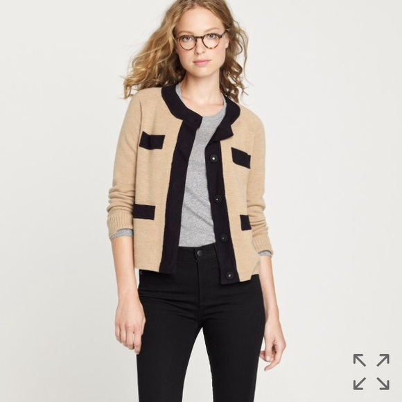 J. Crew Sweaters - J.Crew Merino Cambon Cardigan, Black and Cardigan