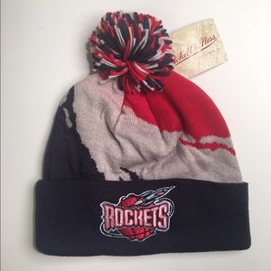 Mitchell & Ness Knitted Hat (Houston Rockets NBA)