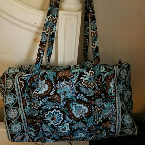 Vera Bradley large duffel bag in blue java