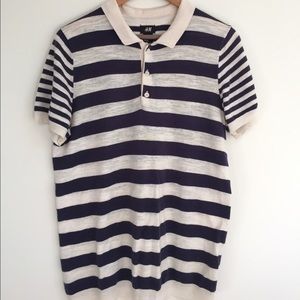 H&M stripe polo