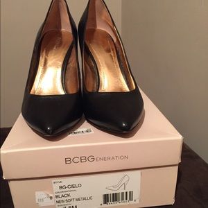 BCBG black heels