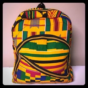 African handmade backpack