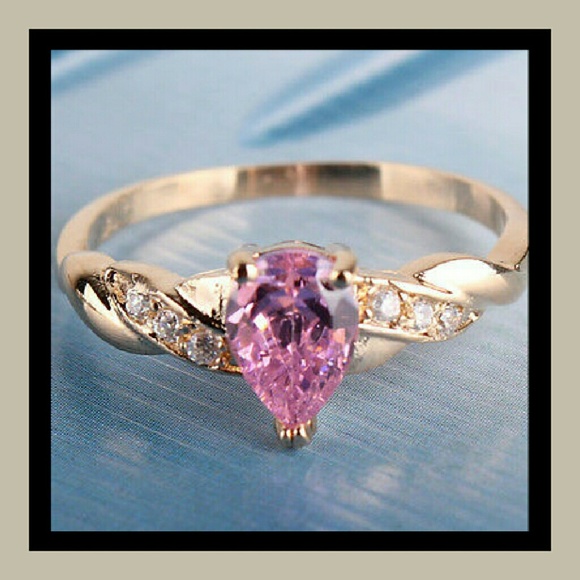Pretty Pink Gold Ring