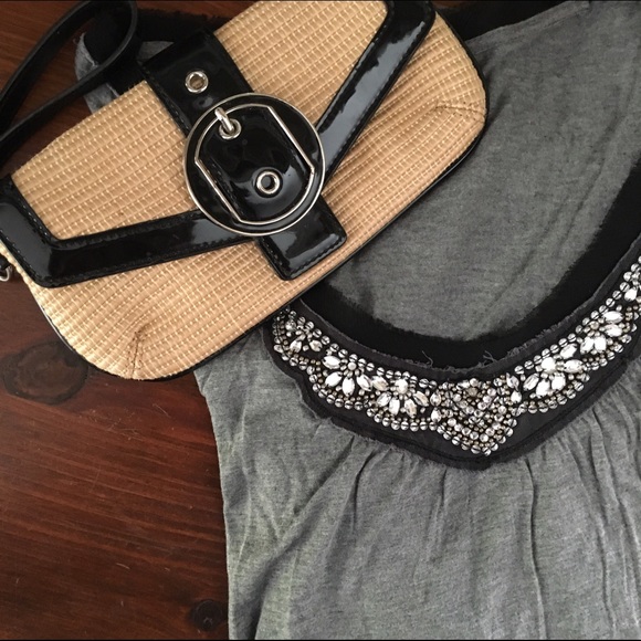 Loft Grey embellished shirt