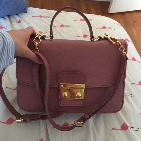 Miumiu madras  antico  cross body bag pre-owned