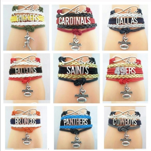 Jewelry - NWT NFL , NBA Football, basketball, baseball bracelets