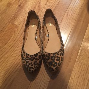 Leopard studded flats
