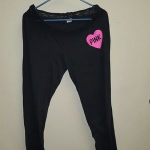 VS Pink black pants