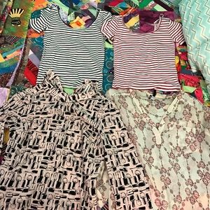 A mixture of Aeropostale and Maurices clothes!