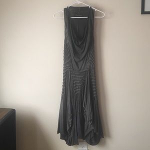 Gray textured midi All Saints dress