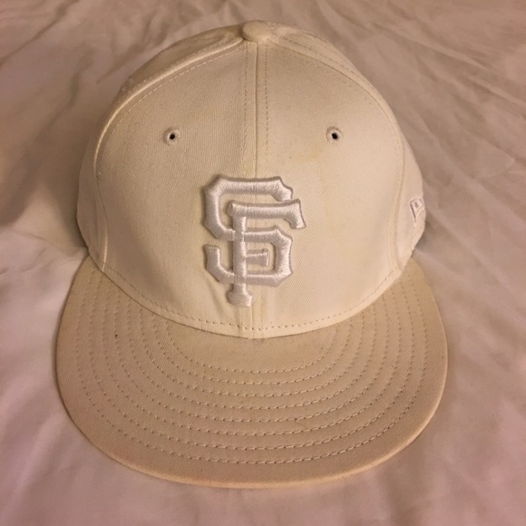 San Francisco Giants Hat All White Size 7 5/8