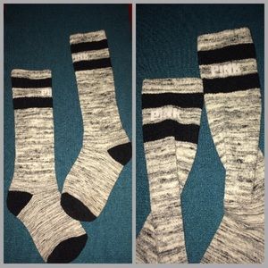 Grey And Black Socks From PINK Victoria's Secret