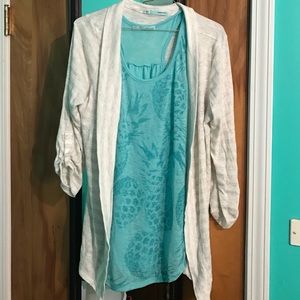 Tank top and Cardigan!