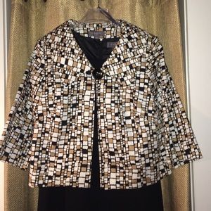 2 piece suit, dress with jacket