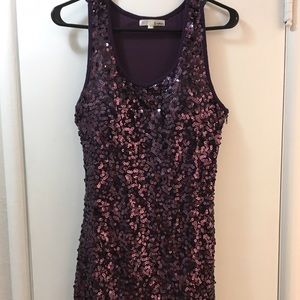 Purple Sequin Vegas Dress