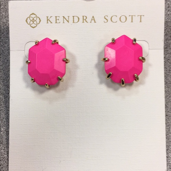 Kendra Scott Neon Pink Morgan - Picture 1 of 2