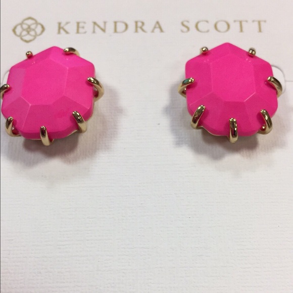 Kendra Scott Neon Pink Morgan - Picture 2 of 2