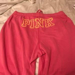 PINK sweatpants. Size Large.