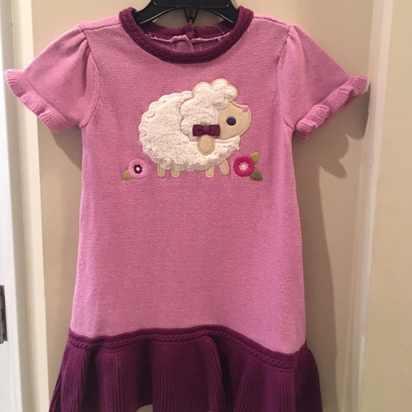 Gymboree girl's Loveable Lamb dress 12-18mons