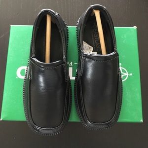 NEW toddler size 11 boys black dress shoes