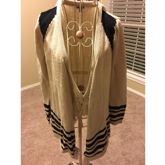 Charlotte Russe fringe cardigan