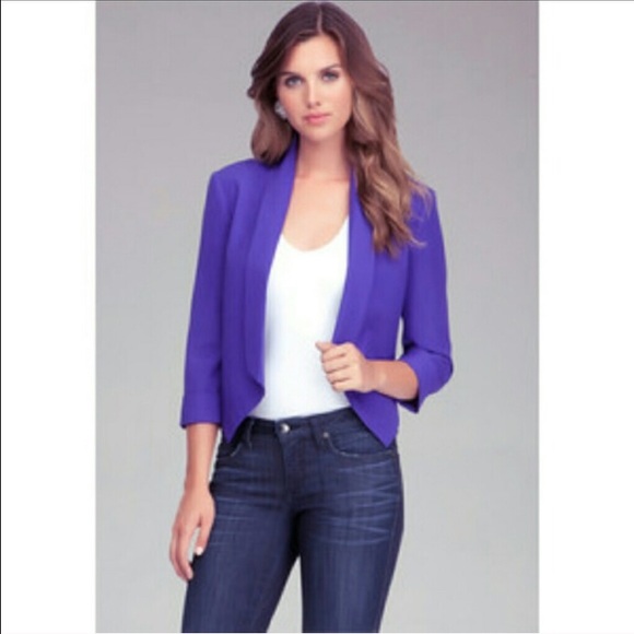 purple blazer with jeans