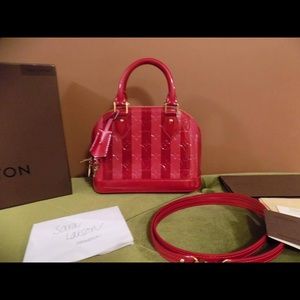 Authentic Louis Vuitton Rayures LE Alma BB