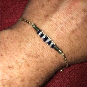 Diamond and Sapphire Bracelet