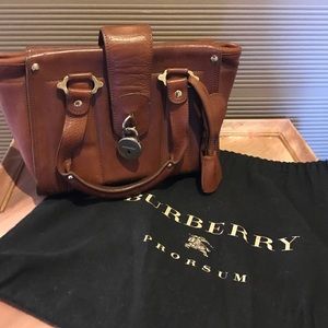 Burberry mini lock tote