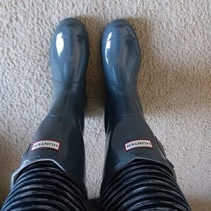 Hunter Boots Grey Size 8