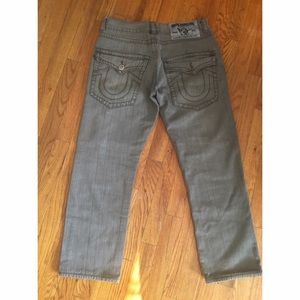 Men's Grey True Religion Jeans