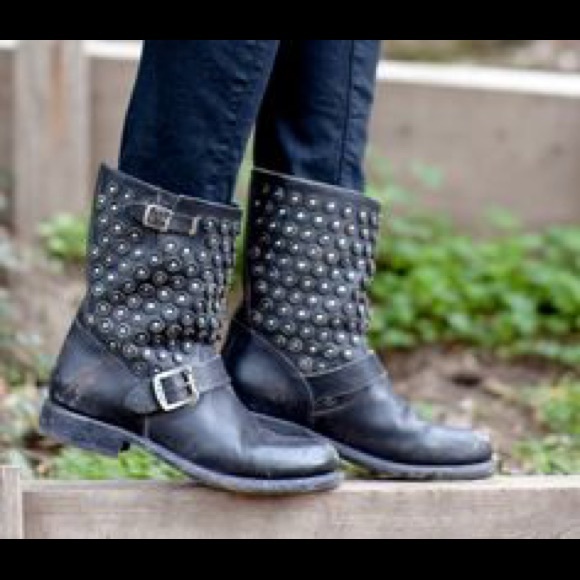 FRYE studded short boots