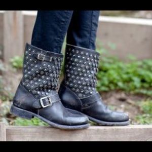 FRYE studded short boots