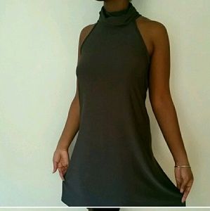 Boohoo cowl neck A line knee length dress