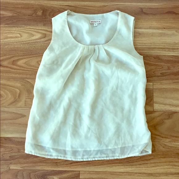 Cream Dress Blouse