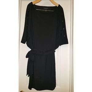 Black 3/4 Dolman sleeve dress
