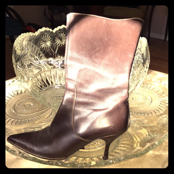 Coach Brown leather boots