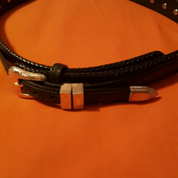 Women's western leather belt