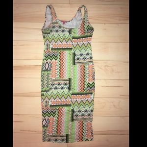 Bongo Aztec print pencil dress