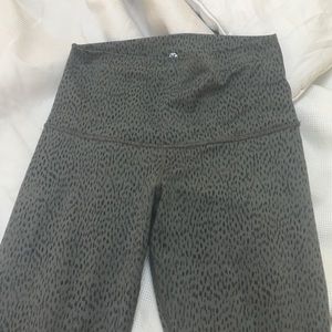 Grey leopard high waist LULUs
