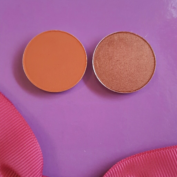 MAC eyeshadows, Red Brick and Coopering