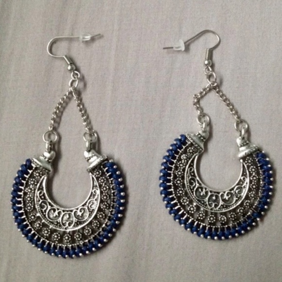 Rope Wrap Vintage Long Drop Boho Black or Red NWT - Picture 4 of 8