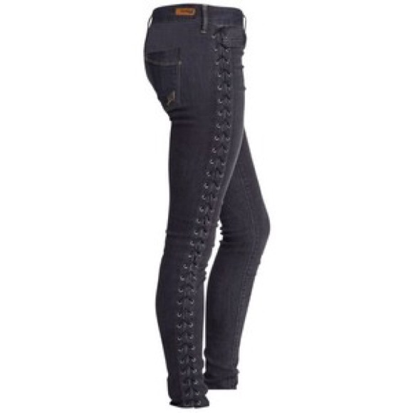 express lace up jeans