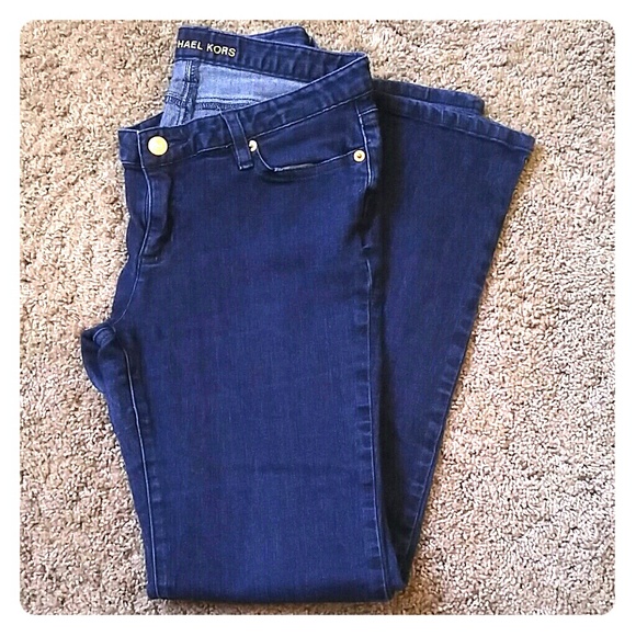 Michael Kors 4p jeans  straight leg med blue rinse