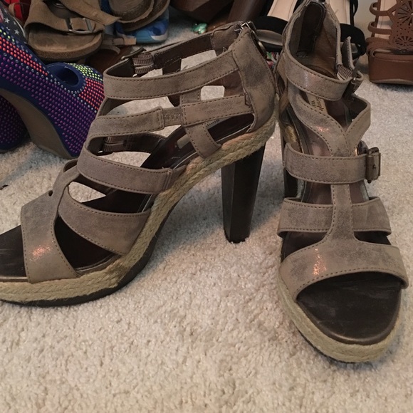 Open toed high heels