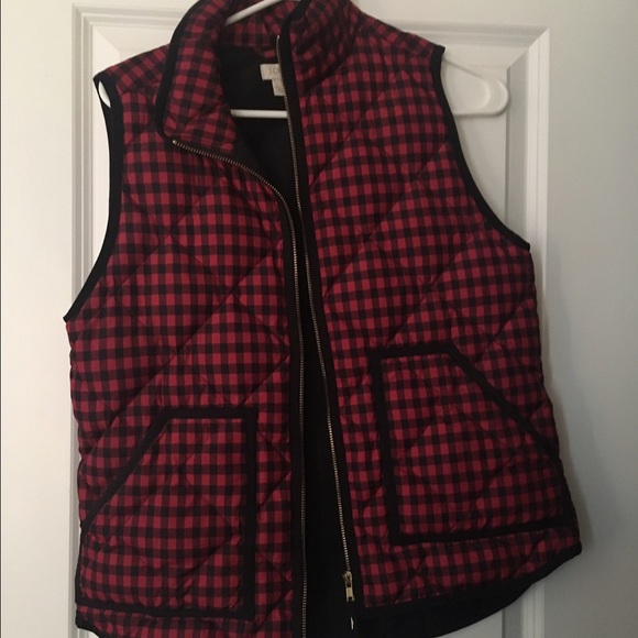 J. Crew Buffalo Check Vest - Picture 1 of 1