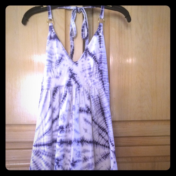 VS purple  & white tie dye sundress