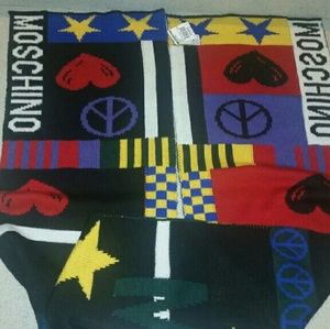 Love Moschino Milano Couture Long Wool Scarf