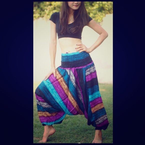 Multi-color Harem Pants