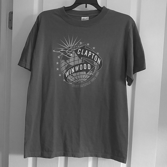 Eric Clapton Steve Winwood vintage logo tee medium